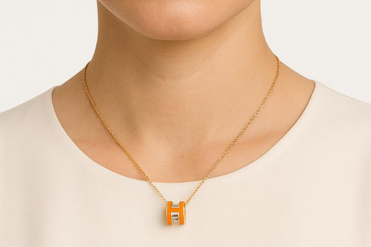 آویز مدل هرمس AHM380 نارنجی