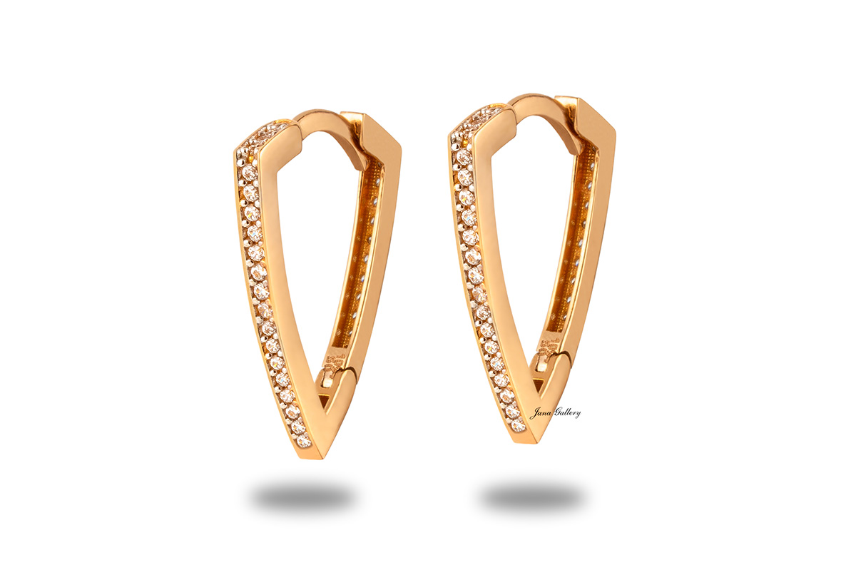 گوشواره هما EHM388 رزگلد