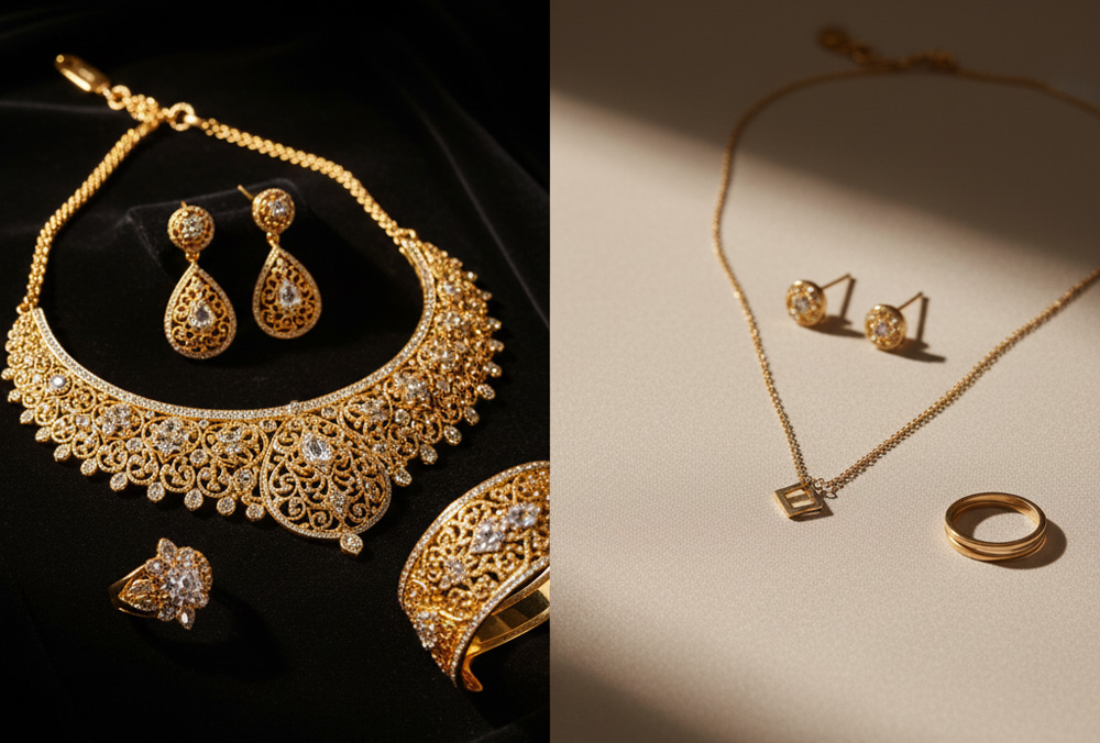 تفاوت های سرویس کامل طلا با نیم ست طلا در چیست؟